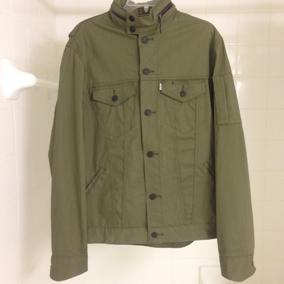 Levis Commuter Trucker Jacket Green 